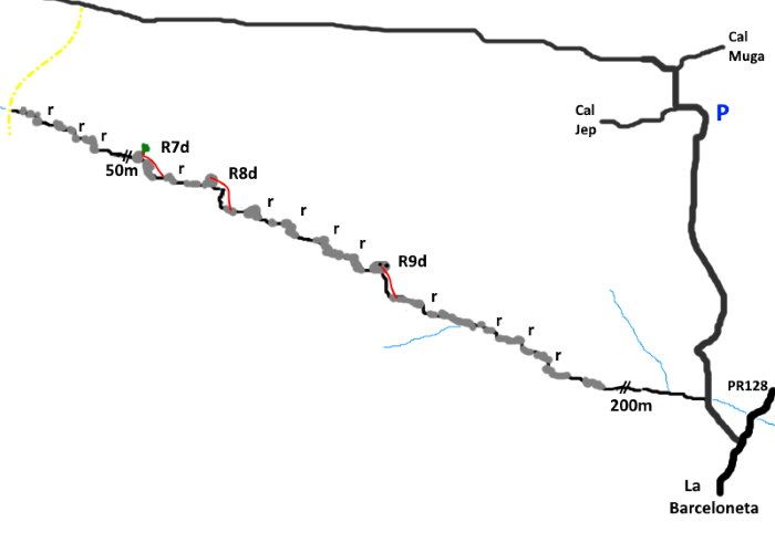 Torrent de la Jou - topografía 1
