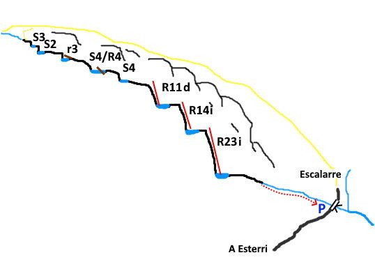 Barranc d Unarre - topografía 1