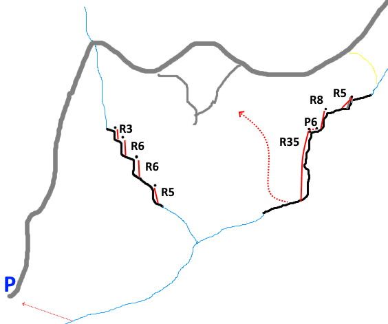 Barrancos de Ventura y Pastelero - topografía 1