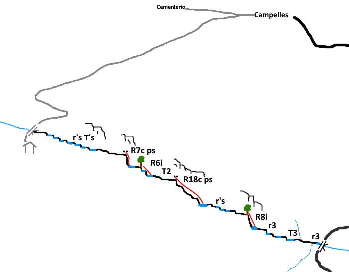 Barranc del Molí de Can Coll - topografía 1