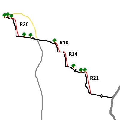 Barranc de Cases - topografía 1