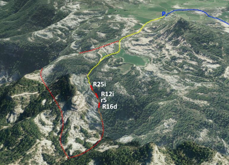 Barranco de Rotal - topografía 1