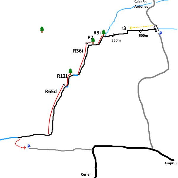 Barranco de Ardonés - topografía 1