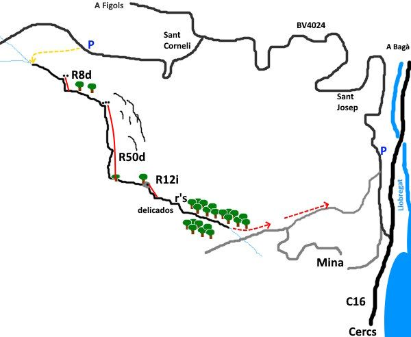 Barranc del Polvorí Nou - topografía 1
