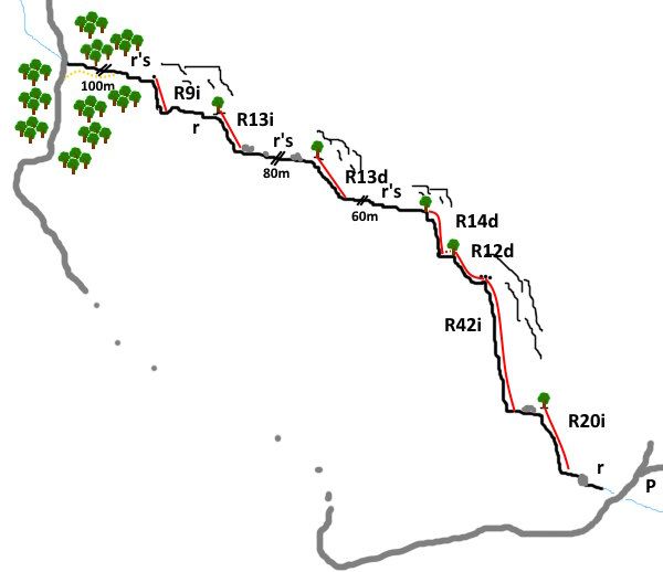 Rec de les Espinedes - topografía 1