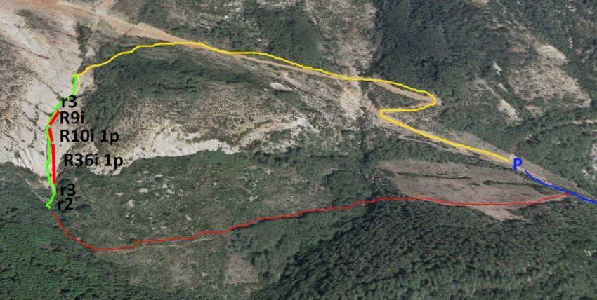 Salto del Mentiroso - topografía 1