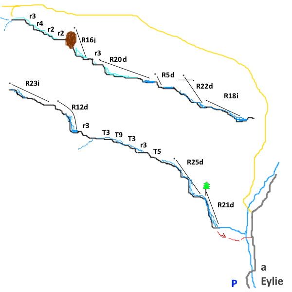 Ruisseau d Urets - topografía 1
