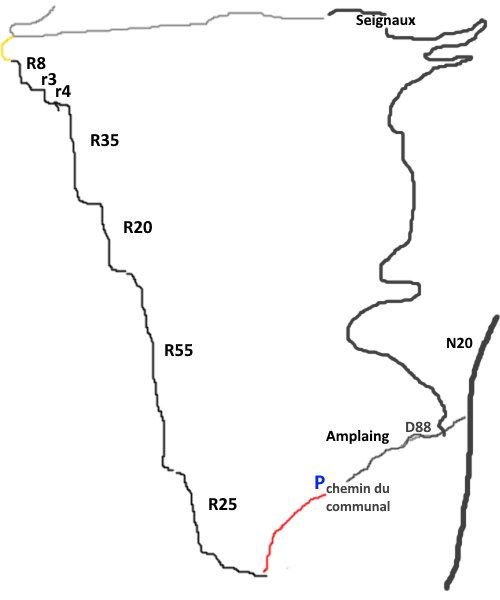 Canyon Peyroutilles - topografía 1