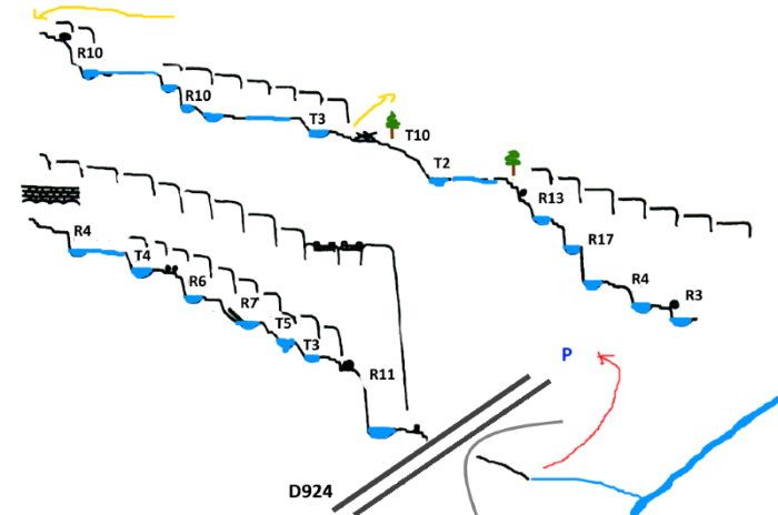 Ruisseau du Plaa - topografía 1