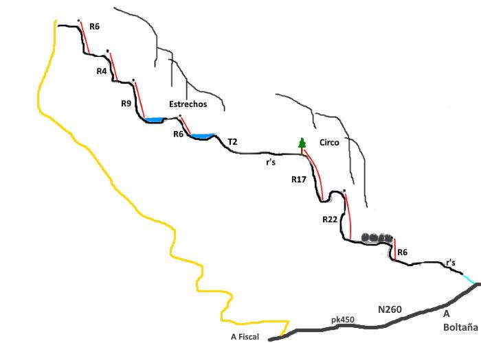 Barranco de Traconera - topografía 1