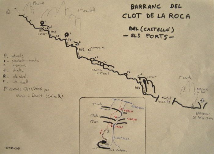 Barranc del Clot de la Roca - topografía 1
