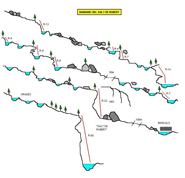 Barranc del Salt de Robert - topografía 1