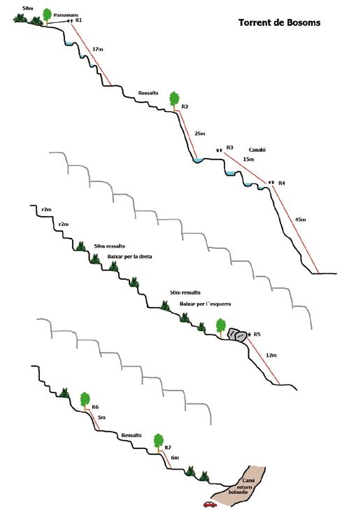 Torrent de Bosoms - topografía 1