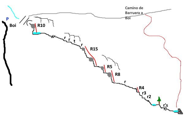 Barranc de Sant Marti Boi - topografía 1