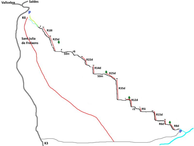 Torrent de Pujal o Cal Clot - topografía 1