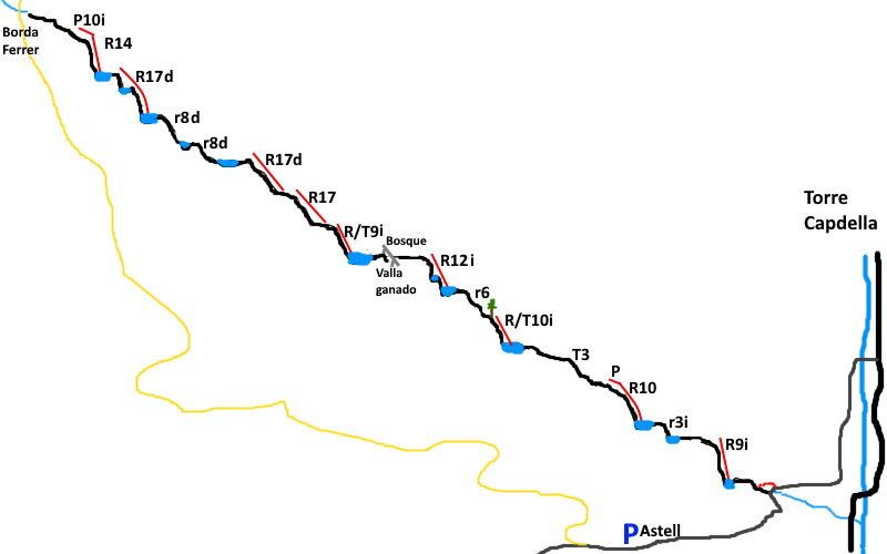 Barranc del Solà - topografía 1