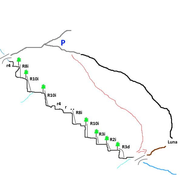 Barranco de Luna - topografía 1