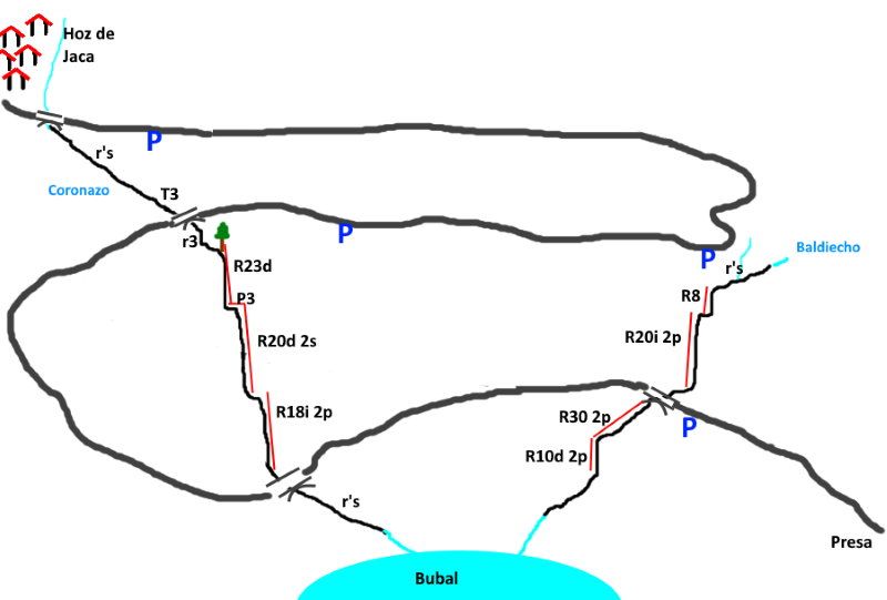 Barranco de Coronazo - topografía 1