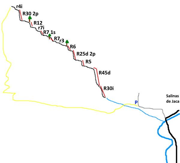 Barranco de Aguacay - topografía 1
