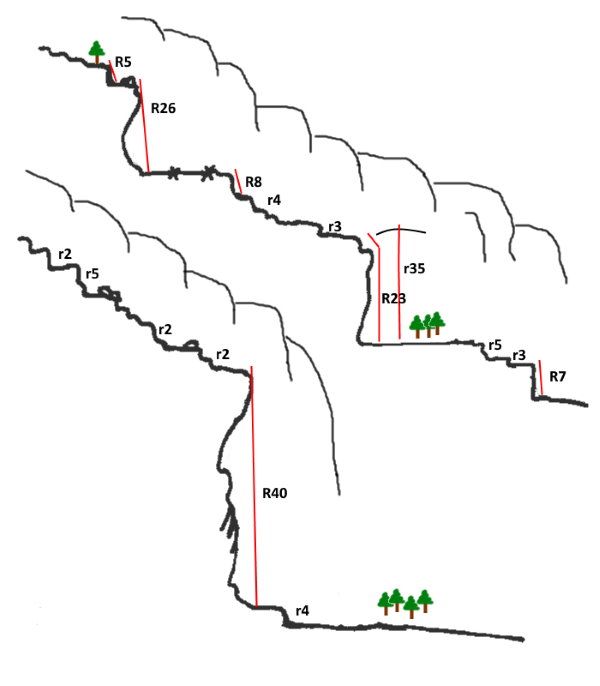 Barranc dels Cubars (superior) - topografía 1
