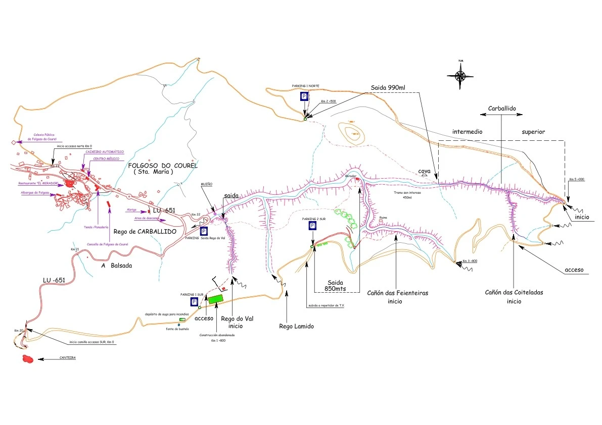 Barranco Rego do Val - topografía 2