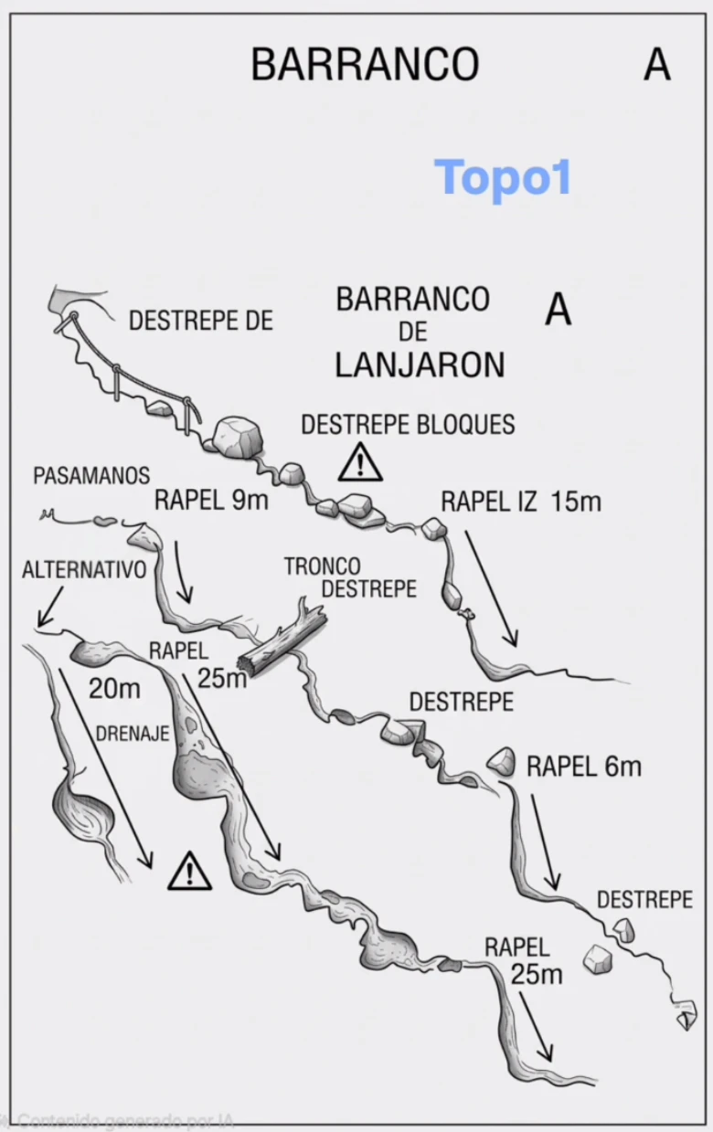 Barranco de Lanjarón - topografía 1
