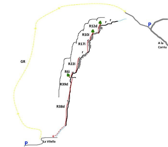 Barranc del Cingle Roig - topografía 1