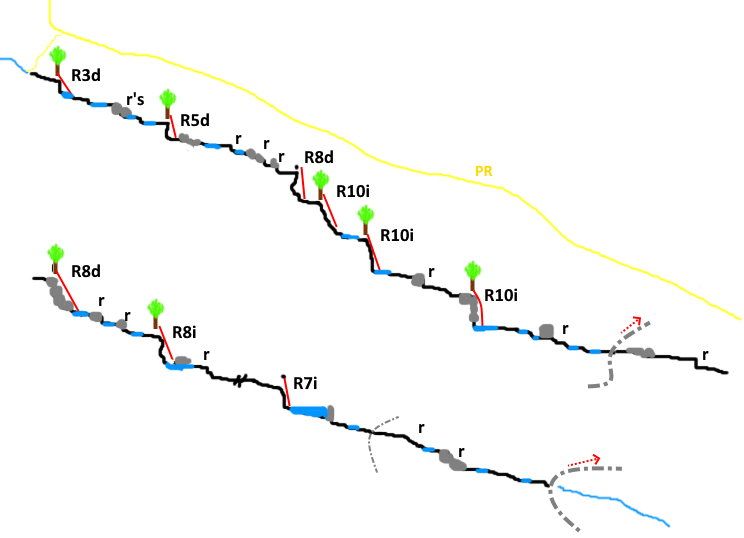 Barranc de Regatell - topografía 1