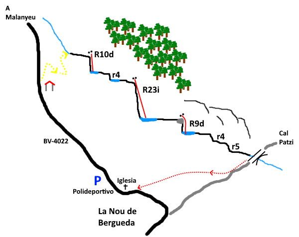 Barranc de Cal Patzí - topografía 1